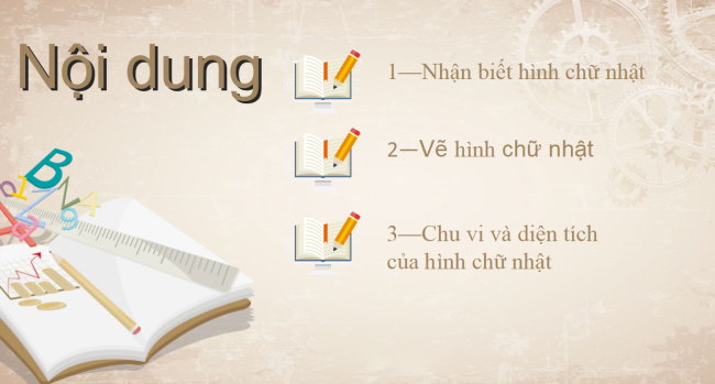 PowerPoint Toán 6 Bài 2: Hình chữ nhật. Hình thoi