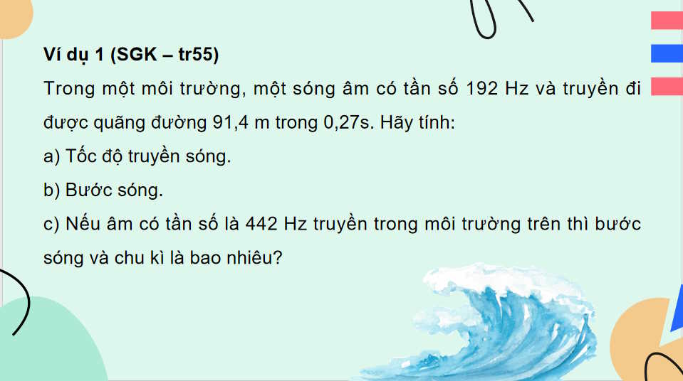 Giáo án Vật lí 11 Bài 14: Bài tập về sóng