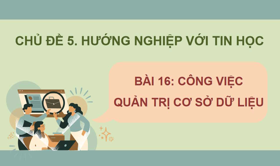 Công việc quản trị cơ sở dữ liệu