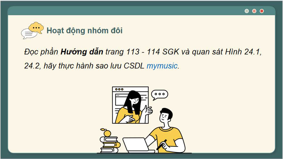 Thực hành sao lưu dữ liệu