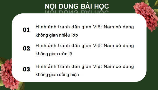 PowerPoint Mĩ thuật 4 Chủ đề 2: Một số dạng không gian trong tranh dân gian Việt Nam