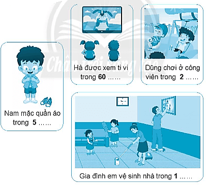 Giải vở bài tập Toán lớp 2 Giờ, phút, xem đồng hồ (trang 30) - Chân trời sáng tạo