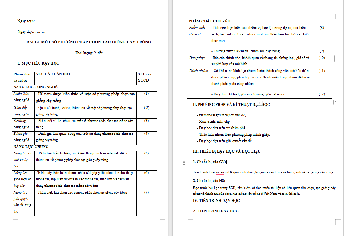 Một số phương pháp chọn, tạo giống cây trồng