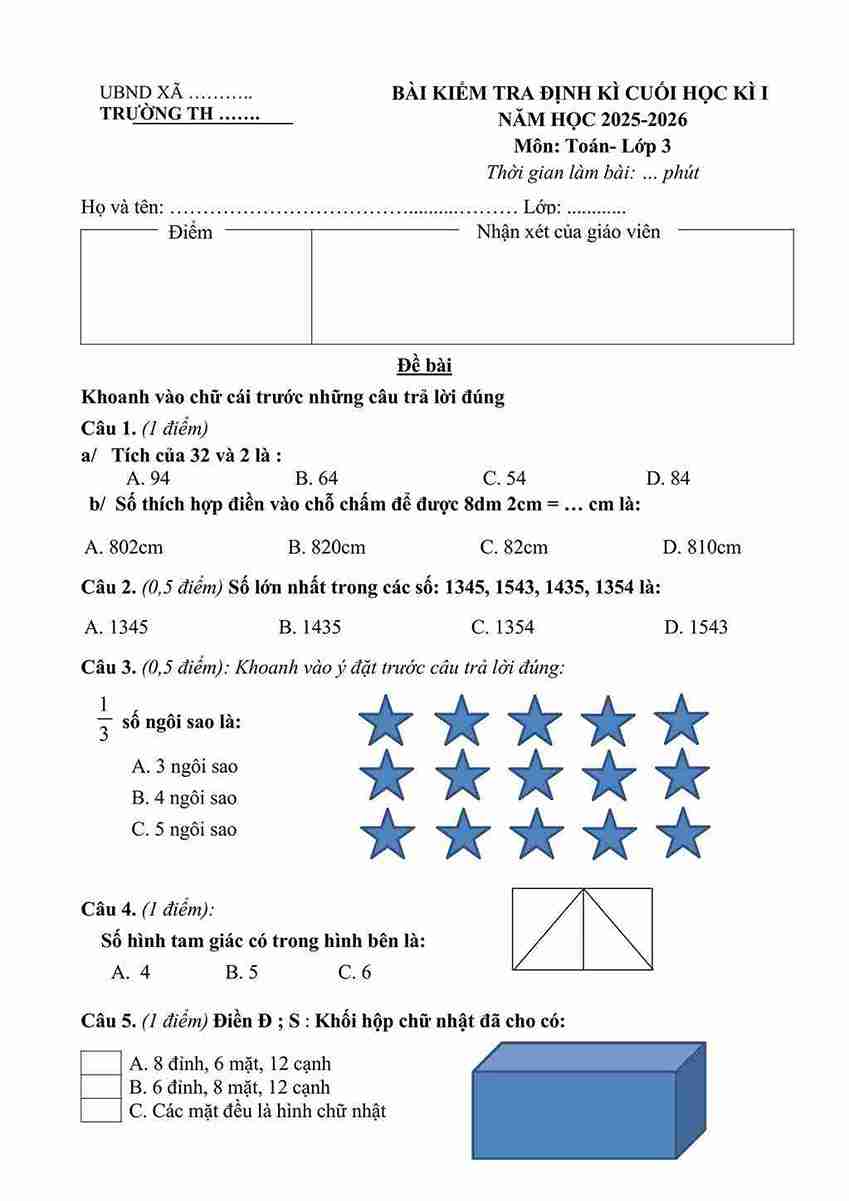 De thi Toan 3 hoc ki 1 KNTT so 1 1*853918