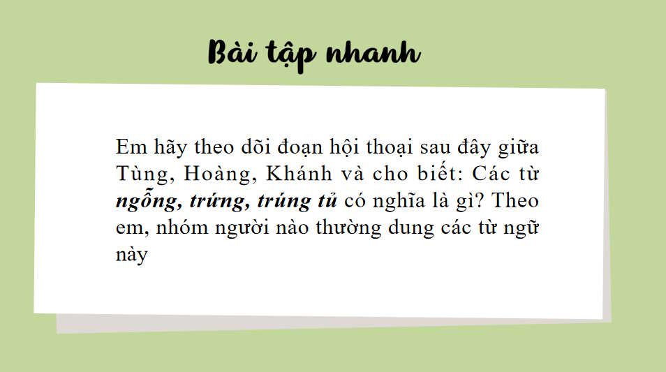 Giáo án PowerPoint Ngữ văn 8 Bài 6: Thực hành tiếng Việt