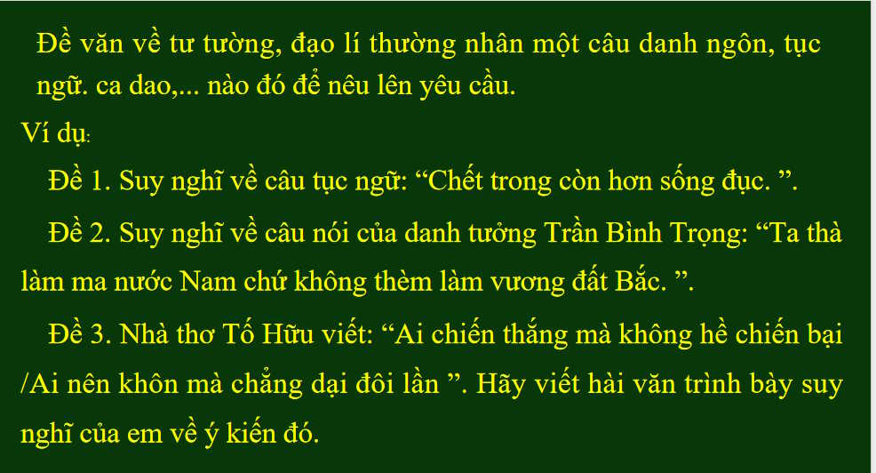 Giáo án PowerPoint Ngữ văn 8 Bài 8: Nghị luận về một tư tưởng đạo lí