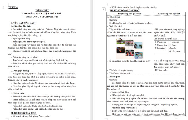 Giáo án Tiếng Việt 3 Bài 8: Cùng vui chơi