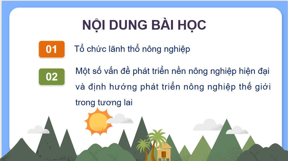  Tổ chức lãnh thổ nông nghiệp một số vấn đề phát triển nông nghiệp hiện đại trên thế giới và định hướng phát triển nông nghiệp trong tương lai