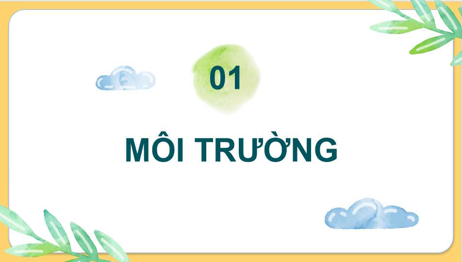  Môi trường và tài nguyên thiên nhiên