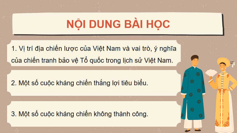 Khái quát về chiến tranh bảo vệ tổ quốc trong lịch sử Việt Nam