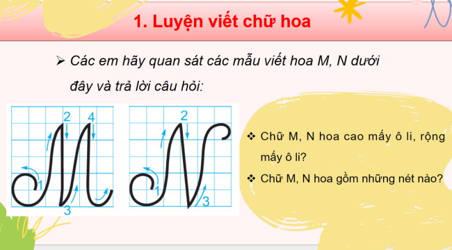 PowerPoint Tiếng Việt 3 Bài 9: Ôn chữ viết hoa M, N