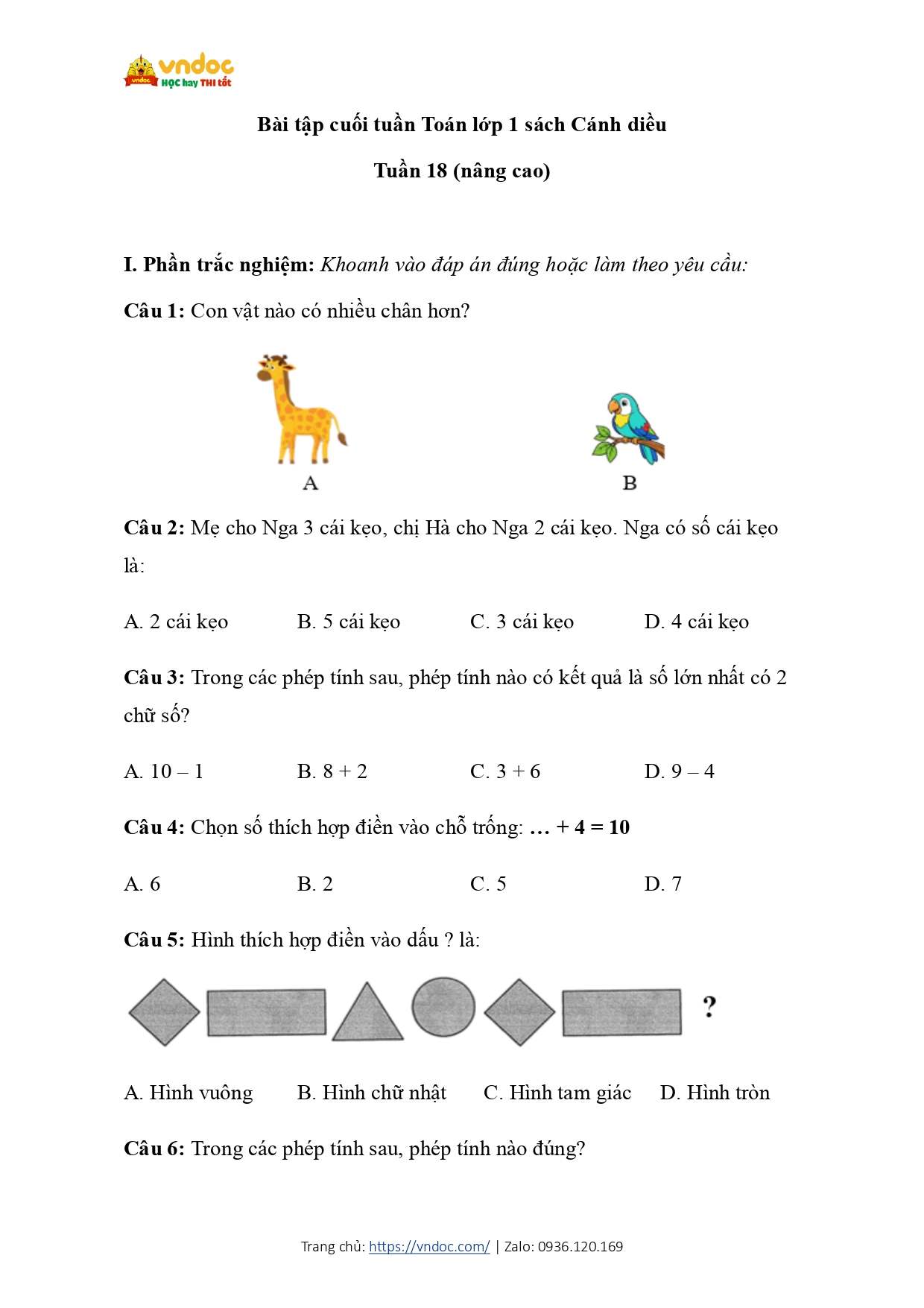 de kiem tra cuoi tuan toan lop 1 tuan 18 nang cao cd page 0001*855695