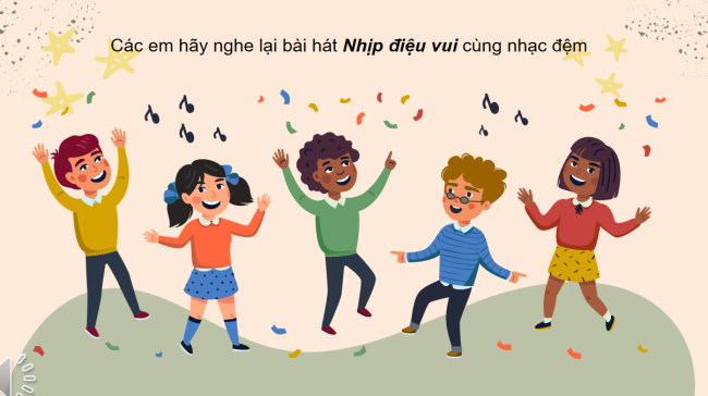 PowerPoint Âm nhạc 3 Chủ đề 1 Tiết 2: Ôn tập bài hát: Nhịp điệu vui. Nghe nhạc: Hành khúc Ra-đét-ky