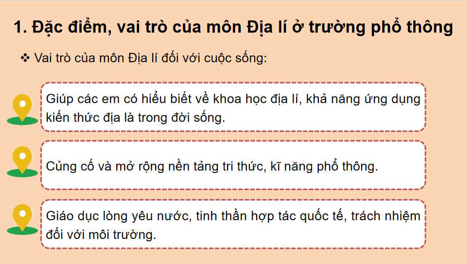 PowerPoint Địa lí 10 Kết nối tri thức Học kì 1