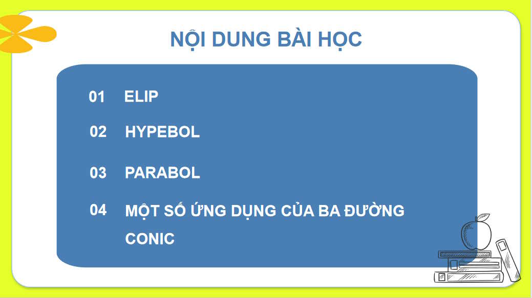 Giáo án Toán 10 Bài 22: Ba đường conic