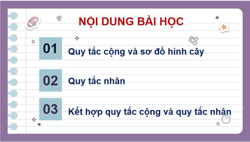 Giáo án Toán 10 Bài 23: Quy tắc đếm