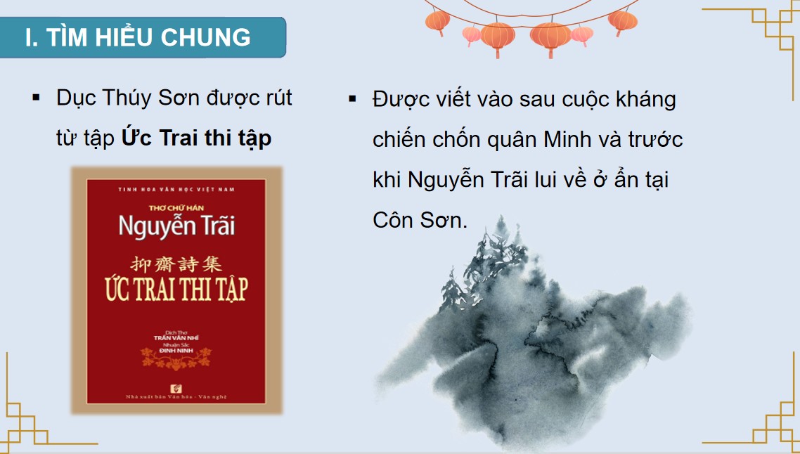 Giáo án PPT Văn 10 Kết nối tri thức Bài Dục Thúy sơn