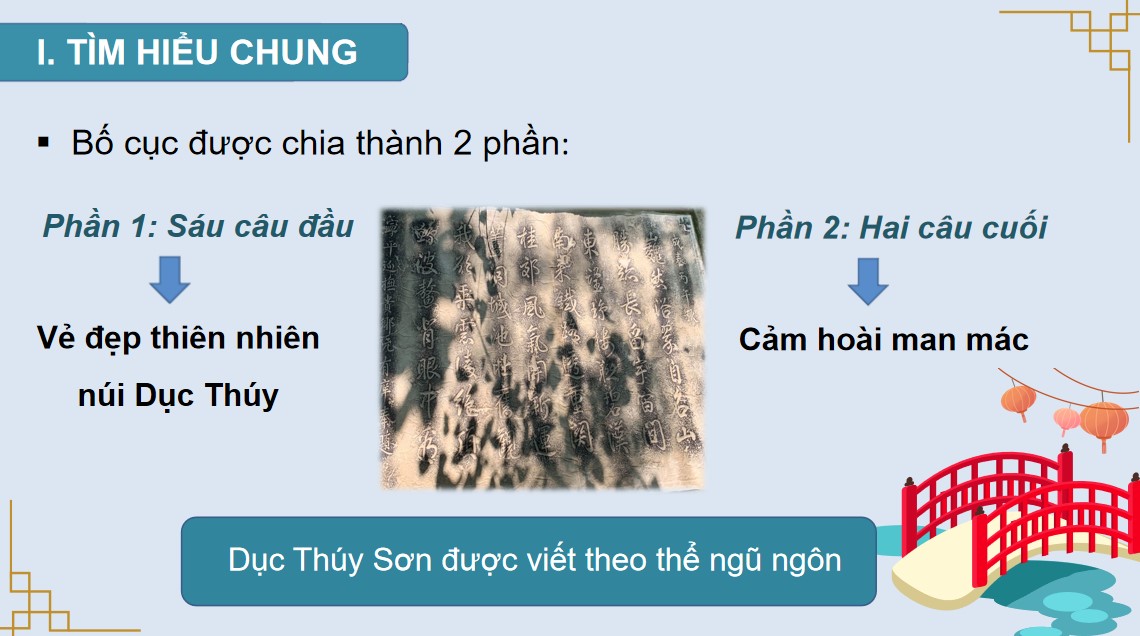 Giáo án PPT Văn 10 Kết nối tri thức Bài Dục Thúy sơn