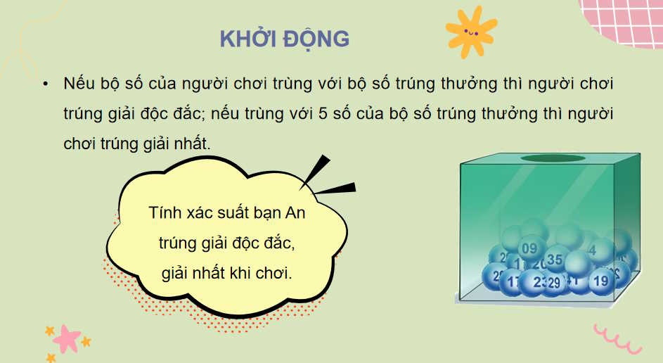 Toán 10 Bài 26: Biến cố và định nghĩa cổ điển của xác suất