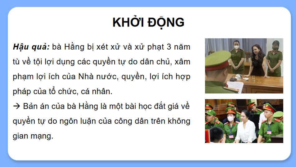 Quyền và nghĩa vụ của công dân về tự do ngôn luận báo chí và tiếp cận thông tin