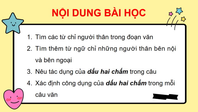 PowerPoint Tiếng Việt 3 Bài 20: Mở rộng vốn từ về người thân; Dấu hai chấm