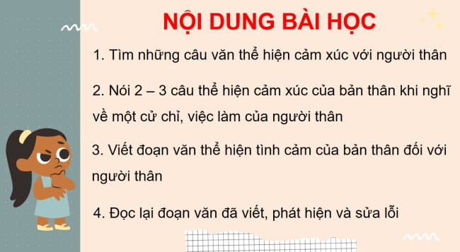 PowerPoint Tiếng Việt 3 Bài 22: Viết đoạn văn nêu tình cảm, cảm xúc đối với người thân