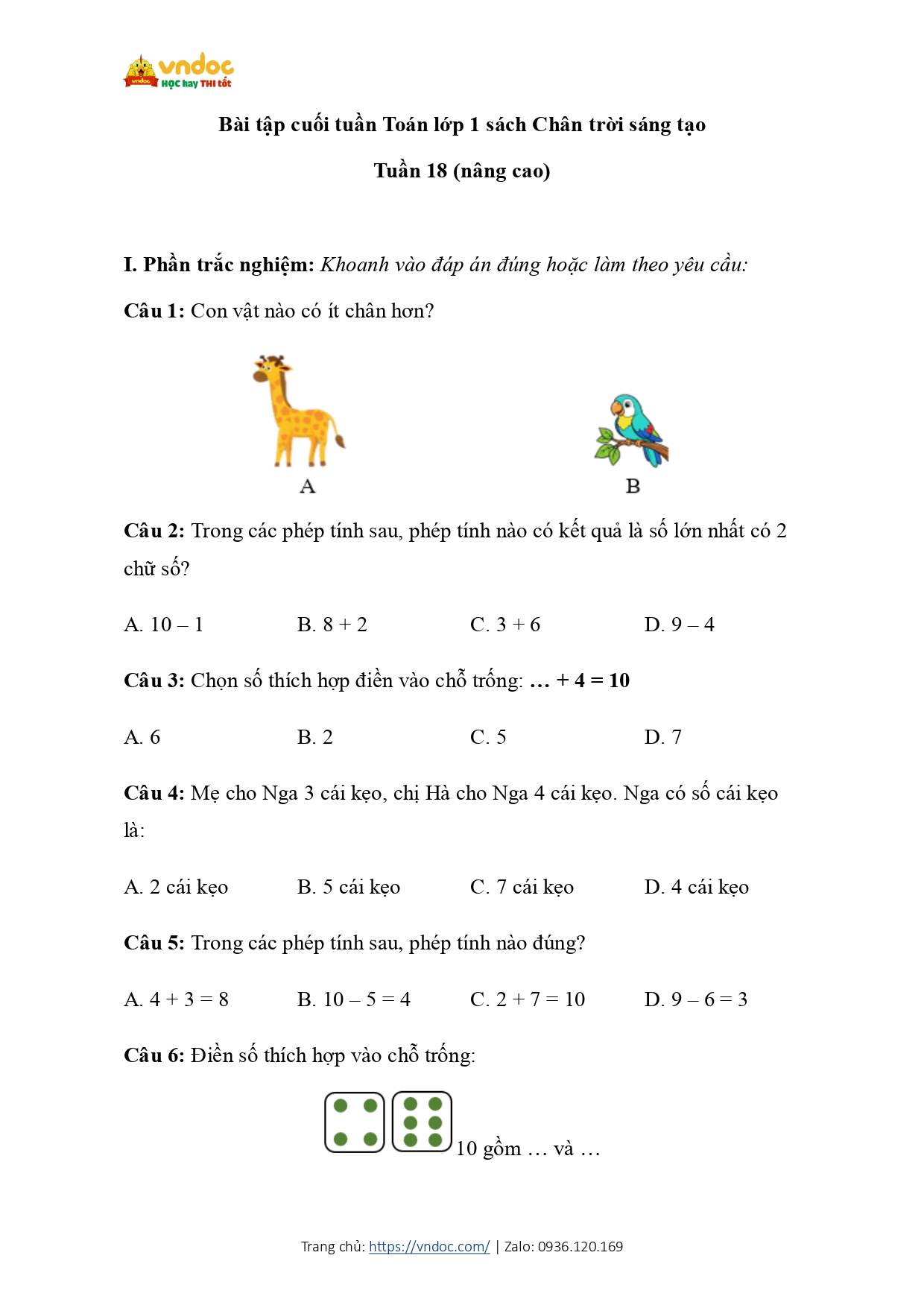 bai tap cuoi tuan mon toan 1 tuan 18 nang cao ctst page 0001*858196