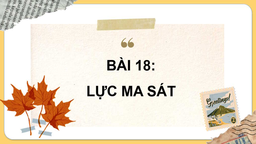 Giáo án PowerPoint Vật lí 10 Bài 18