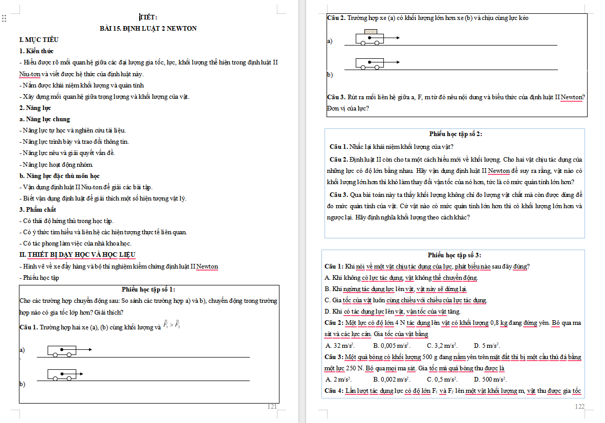 Giáo án PowerPoint Vật lí 10 Bài 15