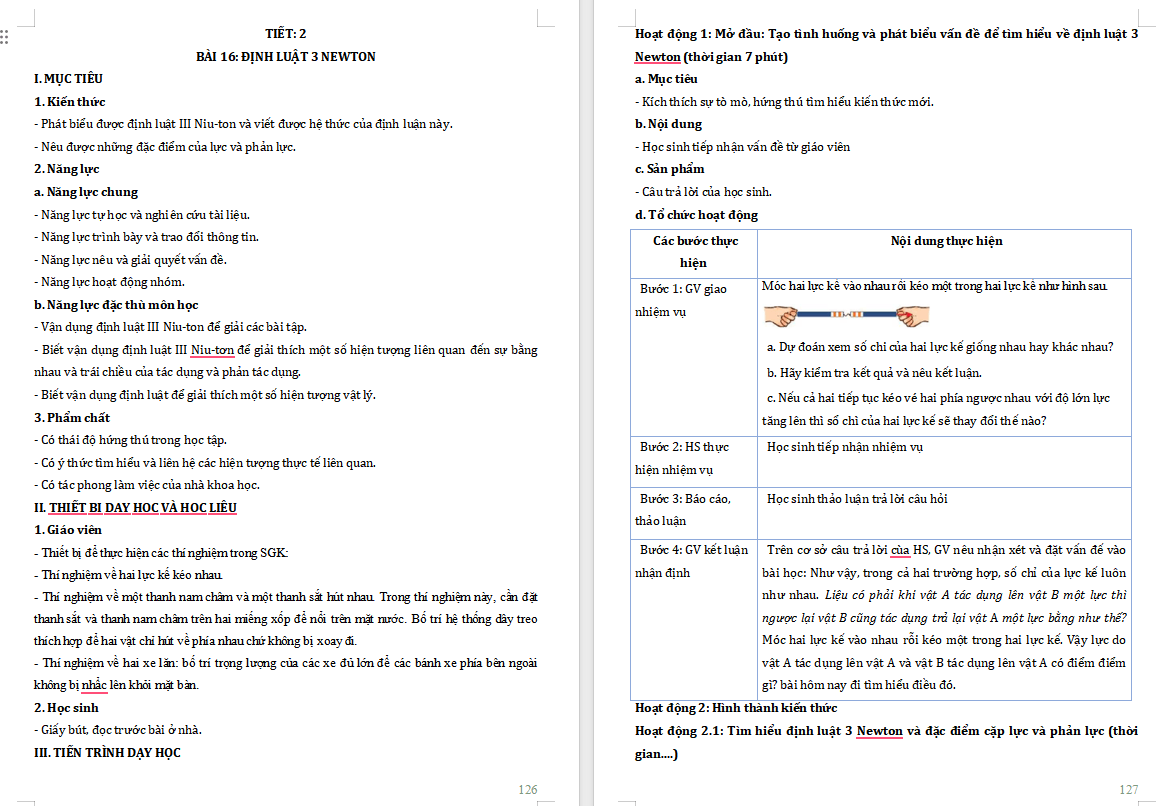 Giáo án PowerPoint Vật lí 10 Bài 16
