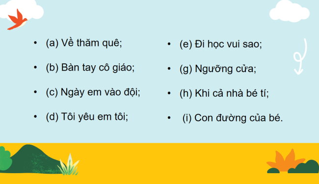 PowerPoint Tiếng Việt 3 Ôn tập cuối học kì 1 (Tiết 3, 4)