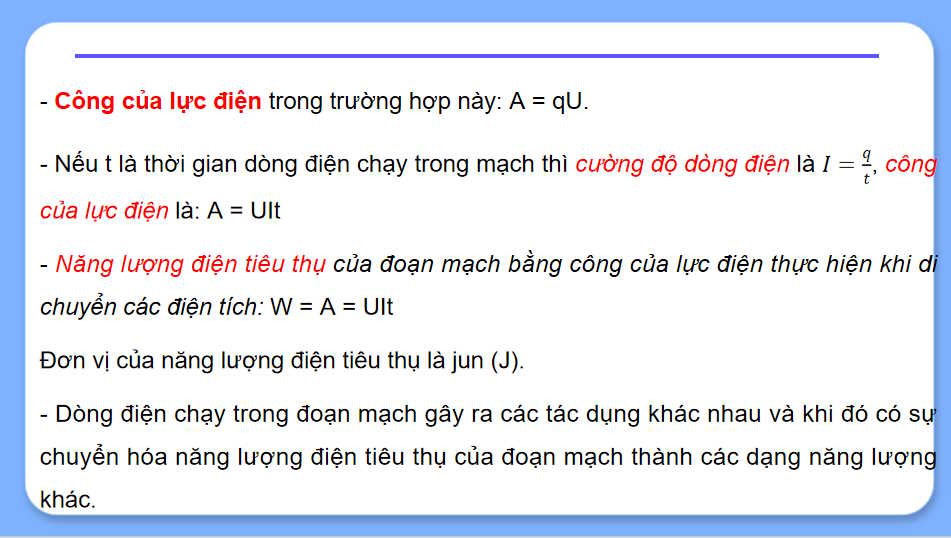Giáo án Vật lí 11 Bài 25: Năng lượng và công suất điện