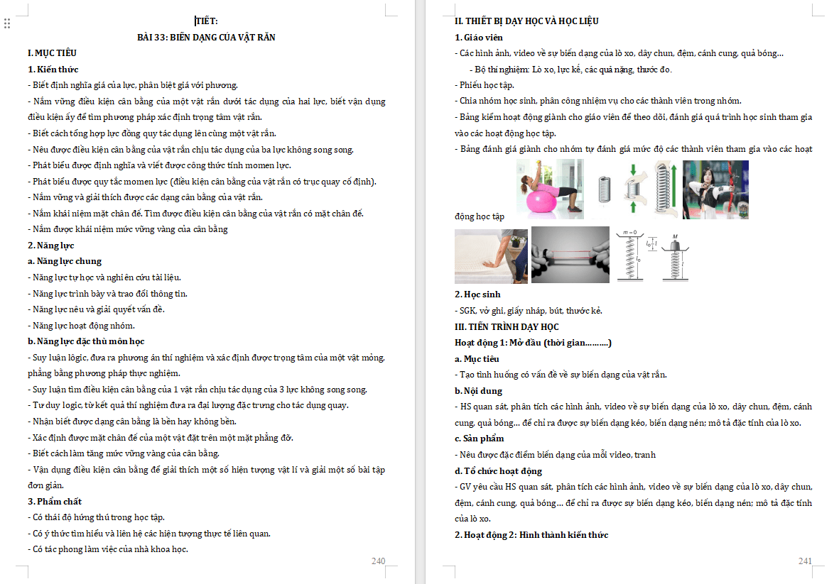 Giáo án PowerPoint Vật lí 10 Bài 33