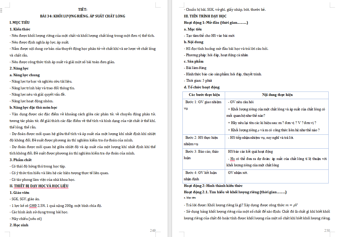 Giáo án PowerPoint Vật lí 10 Bài 34