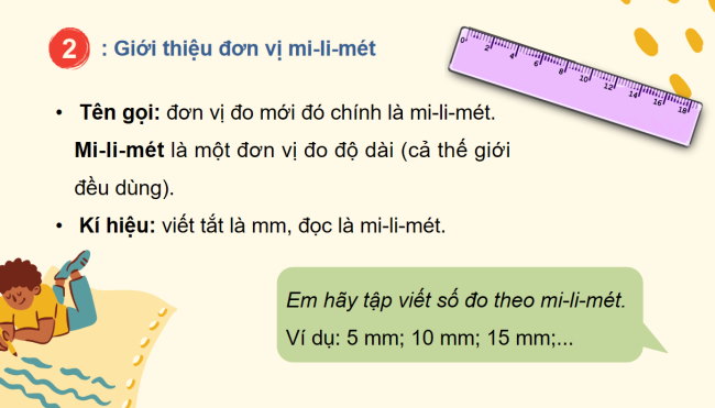 PowerPoint Toán 3: Mi-li-mét
