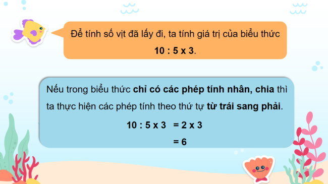 PowerPoint Toán 3: Tính giá trị của biểu thức