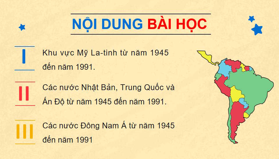 Khu vực Mỹ La-tinh và châu Á từ năm 1945 đến năm 1991