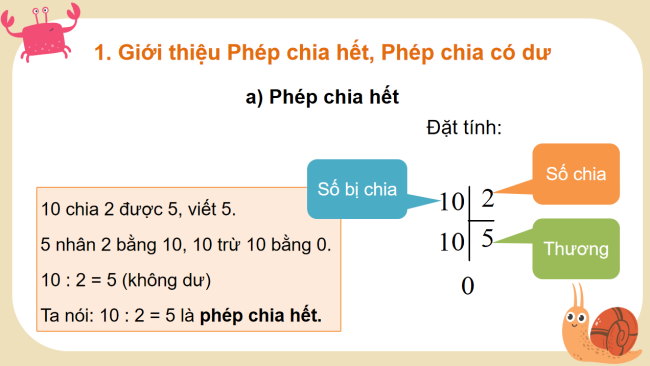 PowerPoint Toán 3: Phép chia hết và phép chia có dư