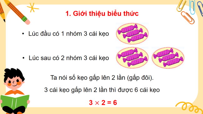 PowerPoint Toán 3: Gấp một số lên một số lần