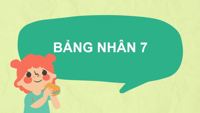 PowerPoint Toán 3: Bảng nhân 7