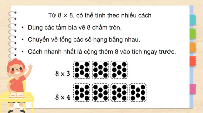 PowerPoint Toán 3: Bảng nhân 8