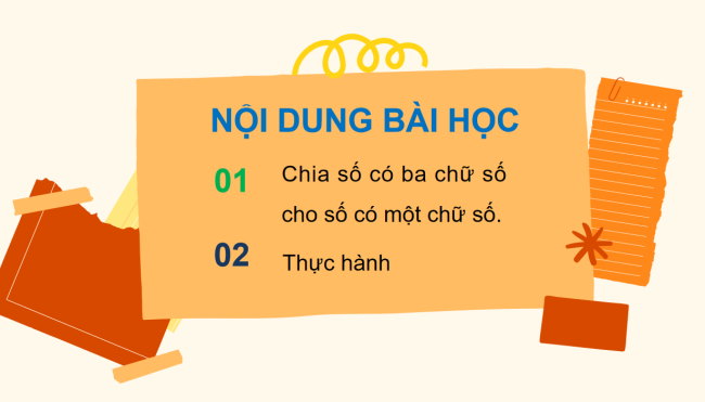 PowerPoint Toán 3: Chia số có ba chữ số cho số có một chữ số