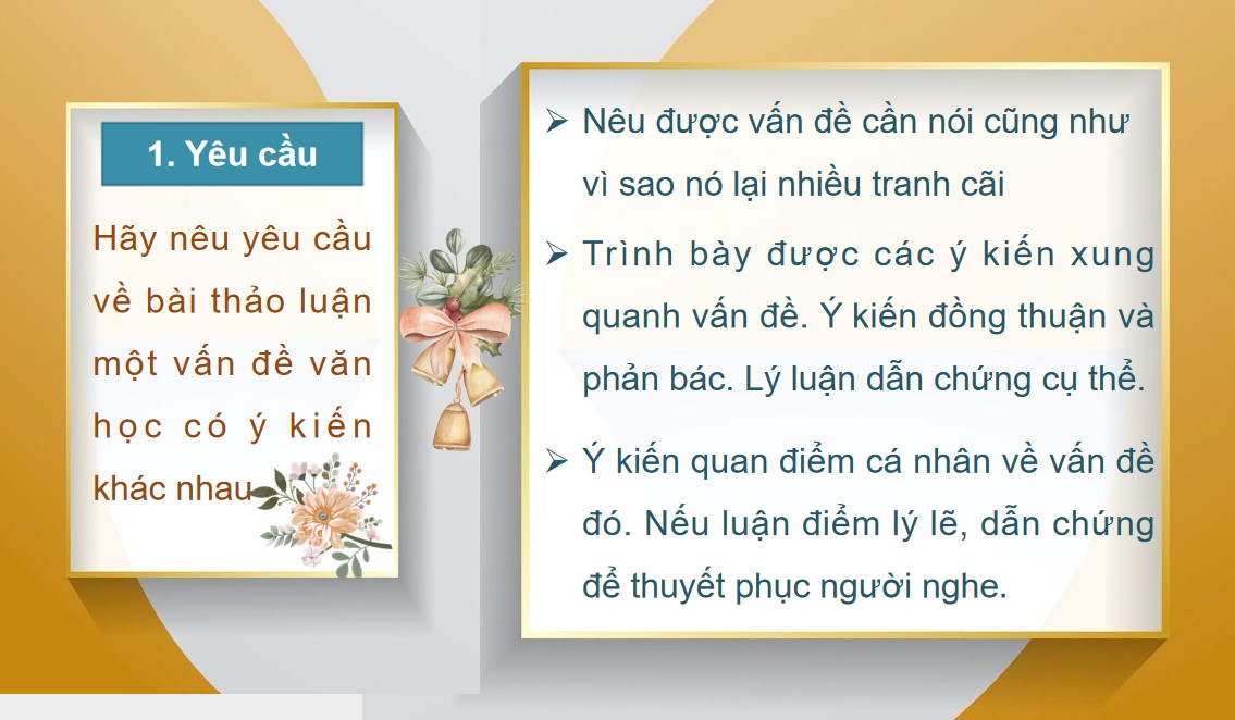 Giáo án PPT Văn 10 KNTT Bài Thảo luận về một vấn đề văn học có ý kiến khác nhau