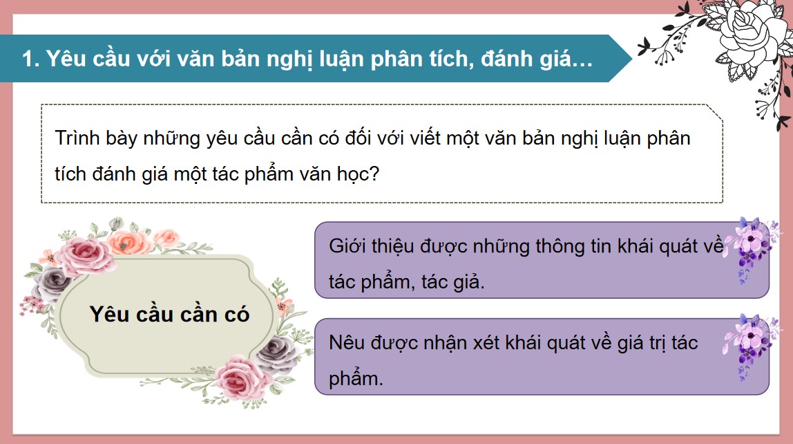 Giáo án PPT Văn 10 Kết nối tri thức Viết bài văn nghị luận, phân tích đánh giá về một tác phẩm văn học