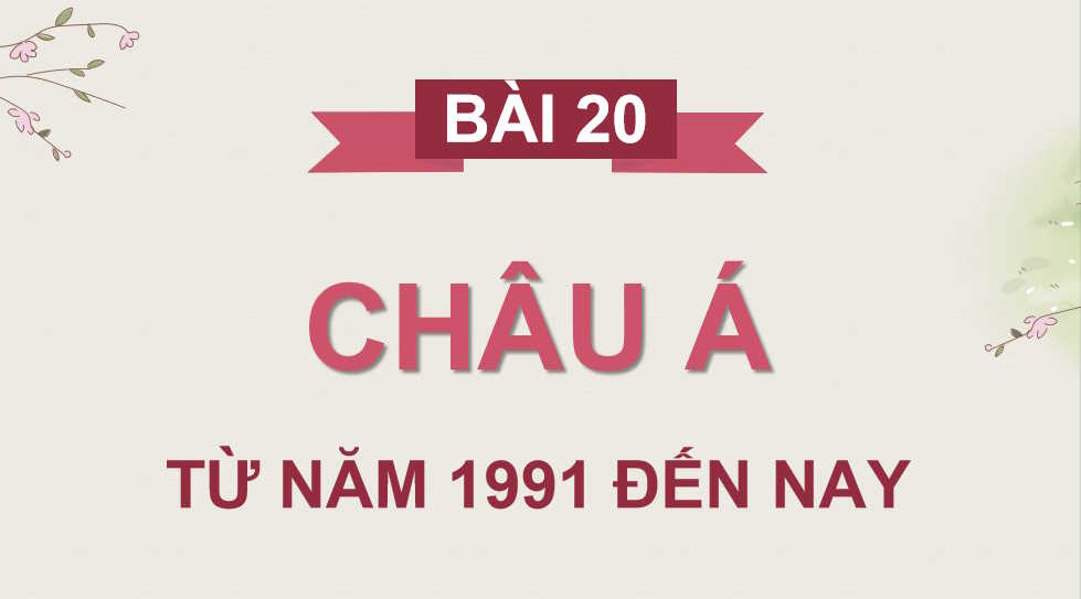 PowerPoint Lịch sử 9 Bài 20