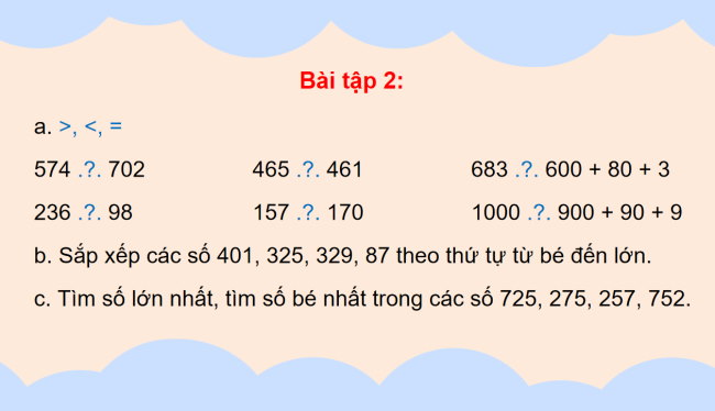 PowerPoint Toán 3: Ôn tập các số trong phạm vi 1000