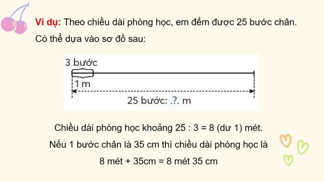 PowerPoint Toán 3: Đo khoảng cách bằng bước chân