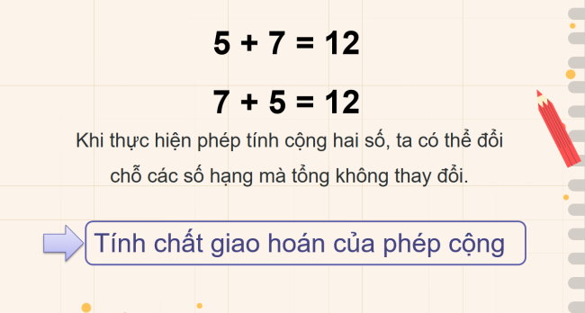 PowerPoint Toán 4 Bài 27: Các tính chất của phép cộng