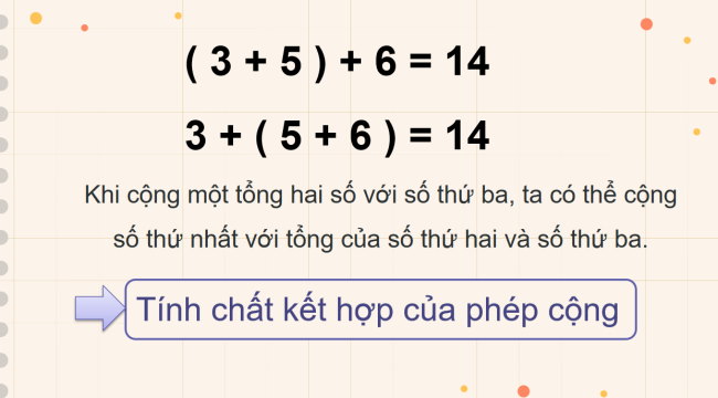 PowerPoint Toán 4 Bài 27: Các tính chất của phép cộng