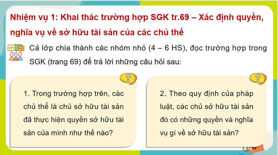 Quyền và nghĩa vụ của công dân về sở hữu tài sản và tôn trọng tài sản của người khác